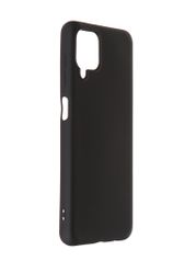Чехол DF для Samsung Galaxy M12 (4G) с микрофиброй Silicone Black sOriginal-24 (823269)