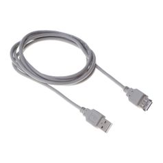 Кабель USB2.0 BURO USB A(m) - USB A(f), 1.8м, блистер, серый [bhp ret usb_af18] (485537)