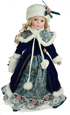 Кукла коллекционная Северина, фарфор 41см (10451)