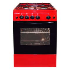 Газовая плита Лысьва ГП 400 МС-2у, газовая духовка, без крышки, вишневый (1144665)