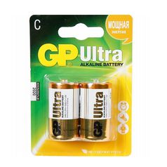 Батарейка C - GP Ultra Alkaline GP14AU-2UE2 LR14 BL2 (2 штуки) (319835)