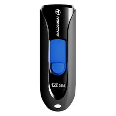 Флешка USB Transcend Jetflash 790 128ГБ, USB3.0, черный и синий [ts128gjf790k] (922475)