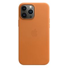 Чехол (клип-кейс) Apple Leather Case with MagSafe, для Apple iPhone 13 Pro Max, золотистая охра [mm1l3ze/a] (1603663)