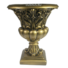 Кашпо декоративное "Ваза античная" (золото) L25W25H29 см (51311)