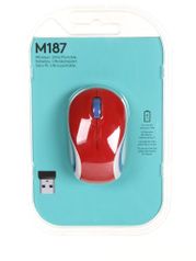 Мышь Logitech Wireless Mini Mouse M187 Red 910-002737 / 910-002732 (89727)