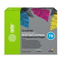 Картридж CACTUS CS-C6578D, №78, голубой / пурпурный / желтый (807087)