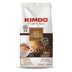Кофе зерновой KIMBO Caffe Creama Classico, средняя обжарка, 1000 гр (1609211)