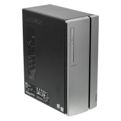 Компьютер LENOVO IdeaCentre 510-15ICB, Intel Core i7 8700, DDR4 16Гб, 1000Гб, 256Гб(SSD), NVIDIA GeForce GTX 1050Ti - 4096 Мб, DVD-RW, CR, Windows 10, серебристый [90hu006krs] (1085420)