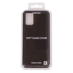 Чехол (клип-кейс) Samsung Soft Clear Cover, для Samsung Galaxy A02s, черный [ef-qa025tbegru] (1451546)