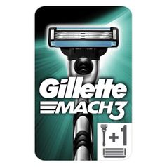 Бритва GILLETTE Mach3, c 1 сменной кассетой [81445065] (323640)