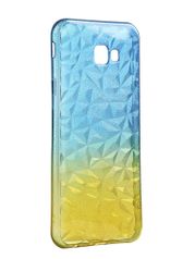 Чехол Krutoff для Samsung Galaxy J4 Plus SM-J415 Crystal Silicone Yellow-Blue 12257 (730816)