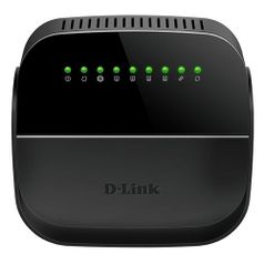 Wi-Fi роутер D-Link DSL-2740U/R1A, ADSL2+, черный (1198275)