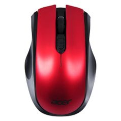 Мышь Acer OMR032, оптическая, беспроводная, USB, черный и красный [zl.mceee.009] (1369686)