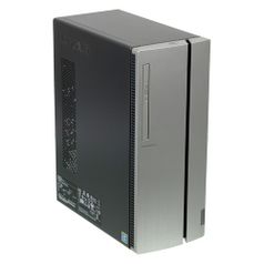 Компьютер LENOVO IdeaCentre 510-15ICB, Intel Pentium Gold G5400, DDR4 4Гб, 128Гб(SSD), Intel UHD Graphics 610, DVD-RW, CR, Free DOS, серебристый [90hu0068rs] (1085404)