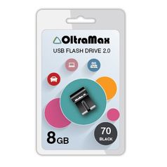 USB Flash Drive 8Gb - OltraMax 70 Black OM-8GB-70-Black (394734)