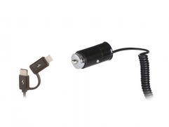 Зарядное устройство Baseus Enjoy Together 2-in-1 Car Charger USB Type-C/Lightning Black CCALL-EL01 (660775)