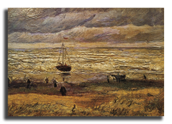 Репродукция "Ван Гог - Вид на море у Схевенингена" (107331979)