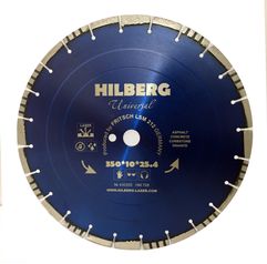 Диск алмазный отрезной 350 мм посадочное 25,4/12 мм Hilberg серия Universal Laser HM708 (1559970806)