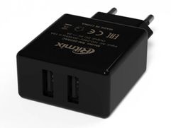 Зарядное устройство Ritmix RM-2025AC 2xUSB Black (597310)