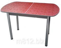 Красный раздвижной стол на хром.ногах (59886227)