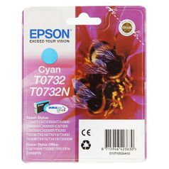 Картридж Epson T0732, голубой / C13T10524A10 (549483)