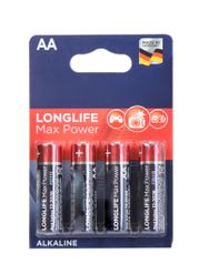 Батарейка AA - Varta Longlife Max Power 4706 LR6 (4 штуки) VR LR6/4BL MAX PW (740642)
