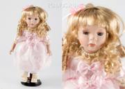 Кукла коллекционная Валерия, фарфор 31см  (31241)