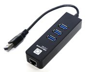 Хаб USB 5bites 3xUSB3.0 - RJ45 UA3-45-04BK Black...