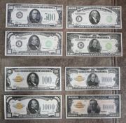 Качественные копии банкнот США c В/З Federal Reserve...