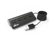 Хаб USB Ritmix CR-2400 USB 4-ports Black (597200)