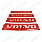 Объёмная красная наклейка на эмблему Volvo