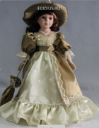 Кукла коллекционная Роза 41см, фарфор   (51507)