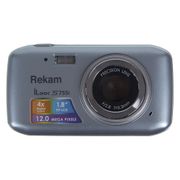 Цифровой фотоаппарат Rekam iLook S755i, серый металлик...